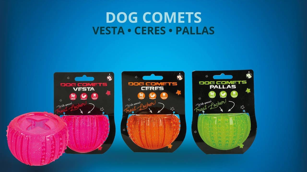 Dog Comets Vesta with Treat Locker Pink: Pink