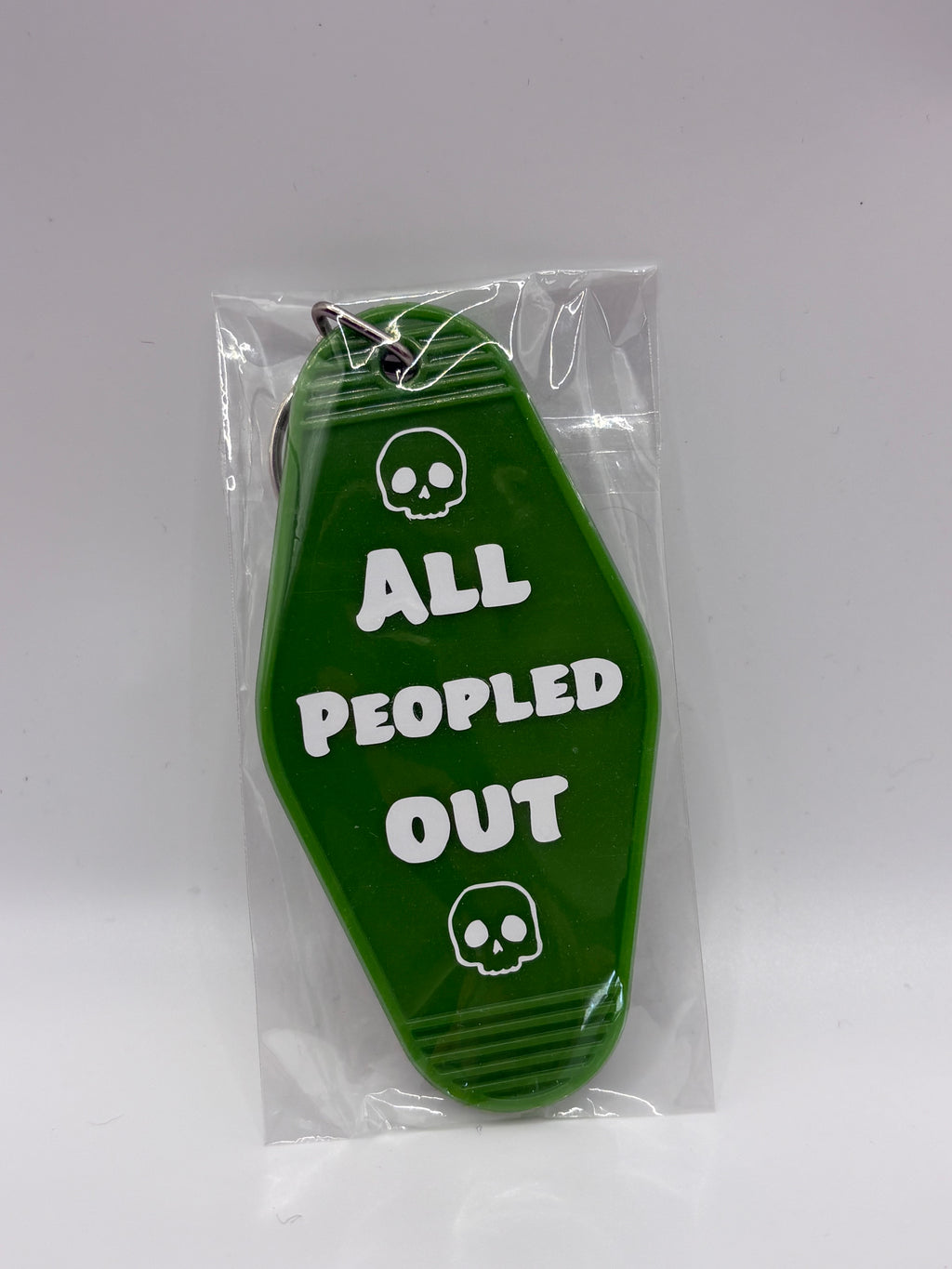 All Peopled Out- Key Ring