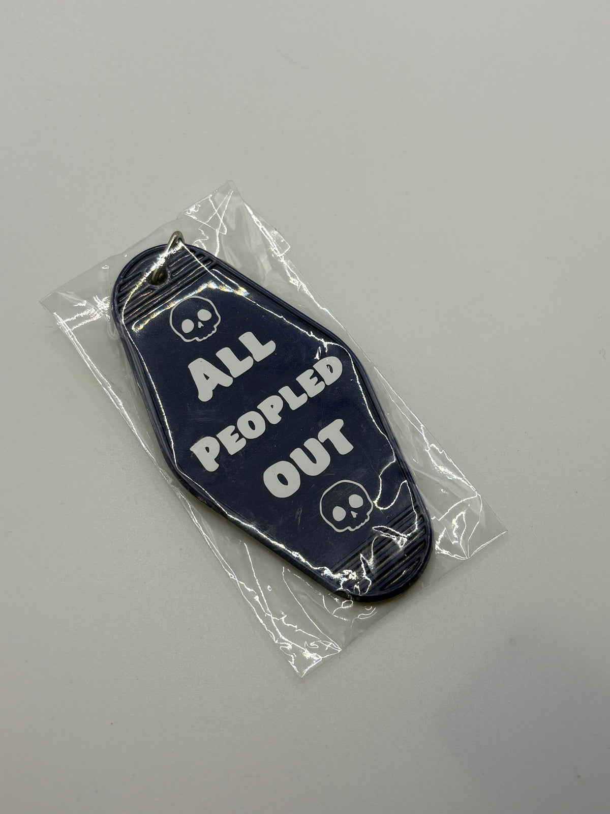 All Peopled Out- Key Ring