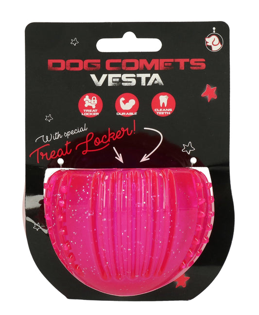 Dog Comets Vesta with Treat Locker Pink: Pink
