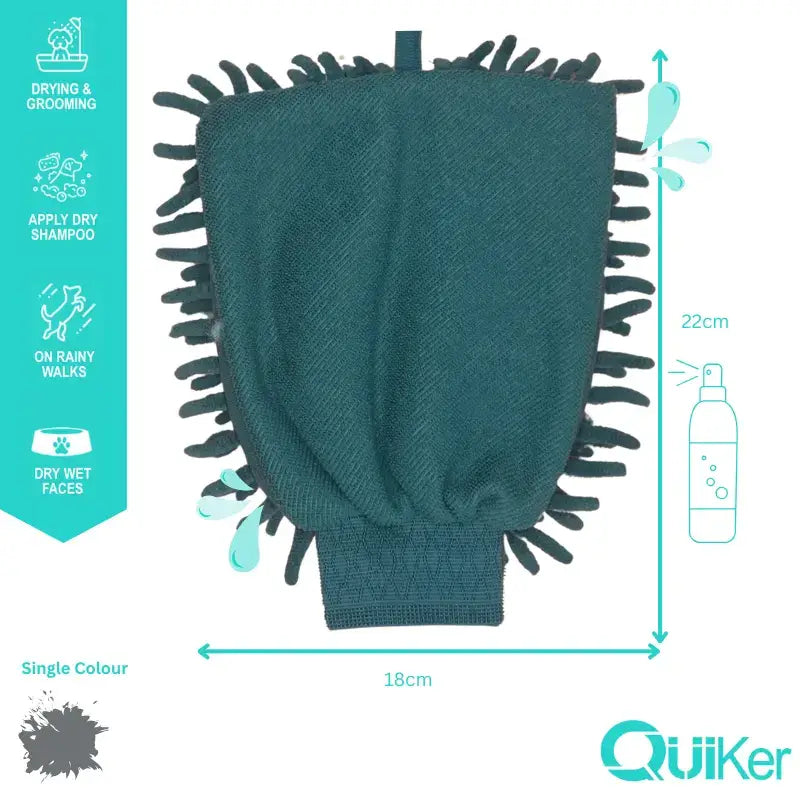 QuikDry Multi-Purpose Noodle Mitt -Dry Groom