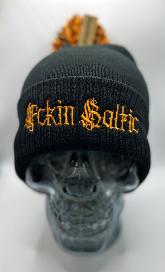 Fckin Baltic Bobble Beanie