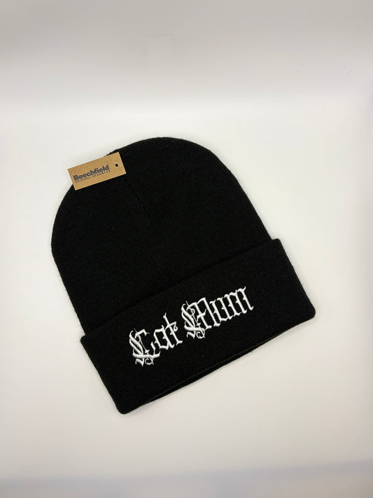 Cat Mum Beanie- Black