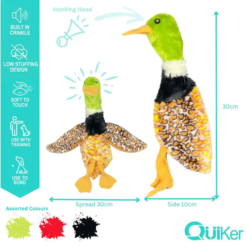 Unstuffed Body Crinkle Dog Toy