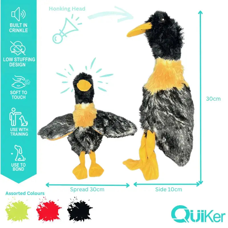 Unstuffed Body Crinkle Dog Toy