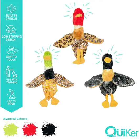 Unstuffed Body Crinkle Dog Toy