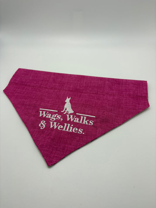 Pink Paws reversible bandana