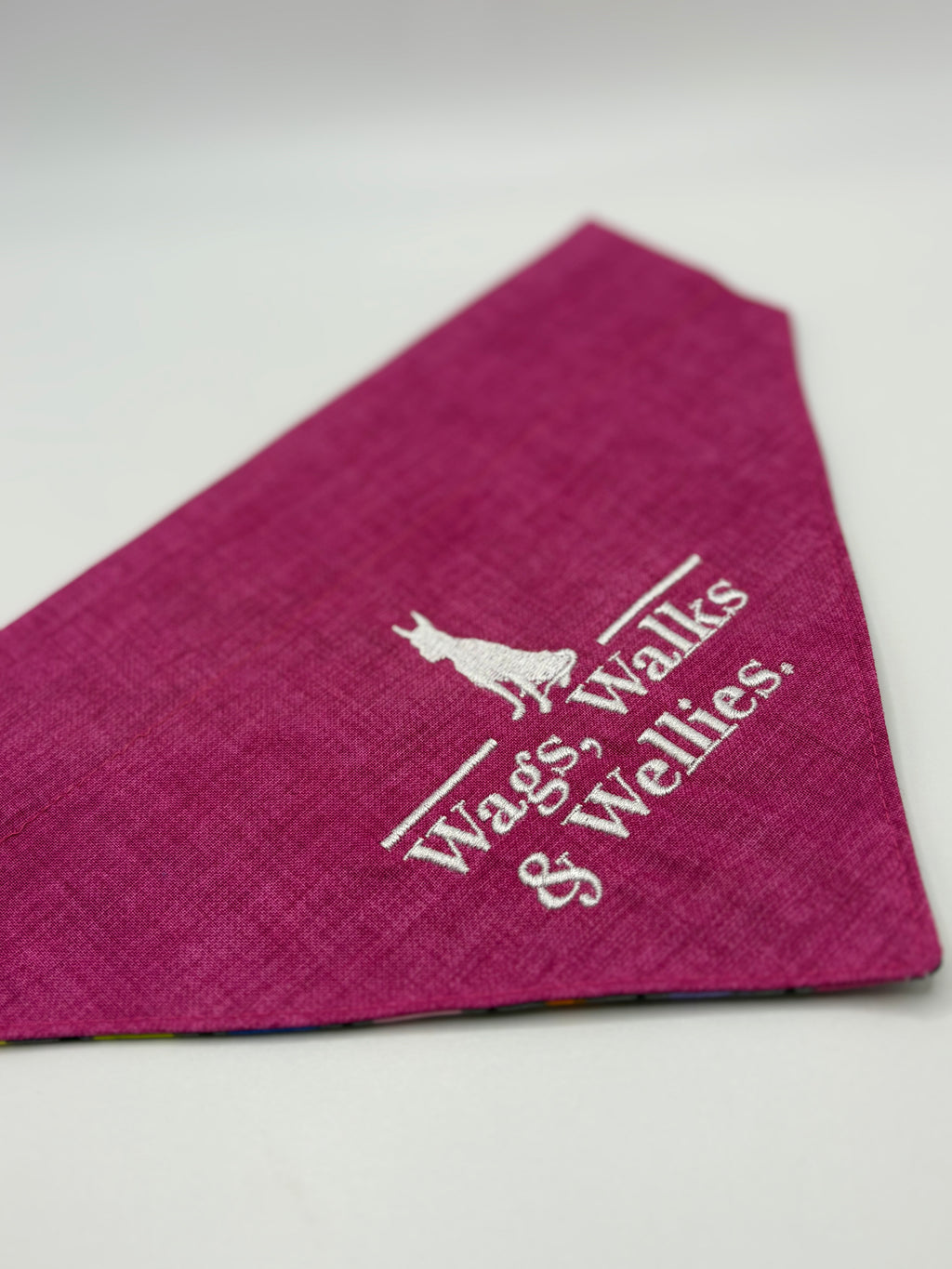 Pink Checkerboard Reverse Bandana
